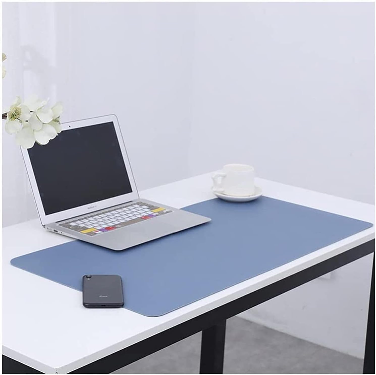 Large Gaming XXL Mouse Pad,Multifunction Desk Pad,Large Non-Slip Mouse Pad,Desk Protector,Desk Writing Mat for Office Work Home Decor (Color : Blue, Size : 1200X600mm)