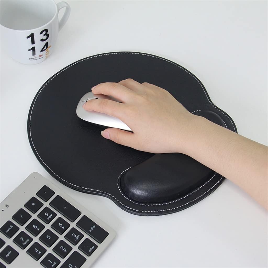 LLLSSS Mouse Pad Mouse Mat Office Mice Pad Rubber Home Computer Solid Color Wrist Mouse Pad(D)
