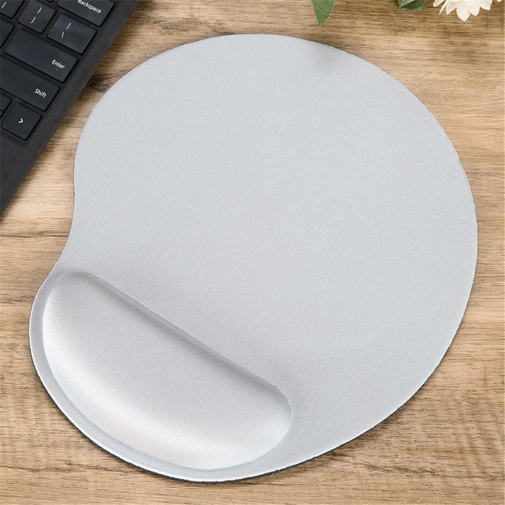 LLLSSS Solid Color Large Curved Mouse Pad Wrist Rest Mousepad Gaming Office Mat for Desktop Laptop for Gaming PC(Black)