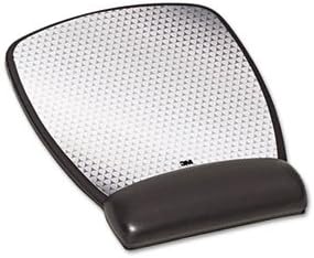 Precise Leatherette Mouse Pad w/Standard Wrist Rest, 6-3/4 x 9-1/8, Black, Sold as 1 Each, 5PACK, Total 5 Each